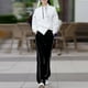 thumbnail image 2 of Figura otoño e invierno nuevo suéter holgado y ceñido a la cintura de alta calidad de moda traje deportivo informal de dos piezas para mujer, 2 of 4