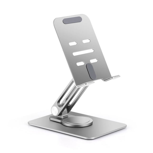Soporte para teléfono móvil de aleación de aluminio, plegable, giratorio, para tableta, regalo, soporte para teléfono móvil de escritorio de metal