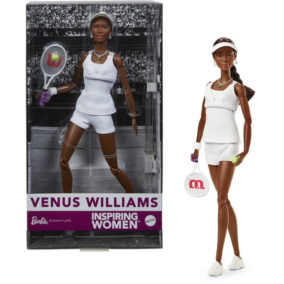 Barbie Inspiring Women Series, Venus Williams Fashion Doll with Signature Tennis Uniform