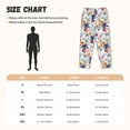 thumbnail image 3 of Balery Lilies Flowers Pantalones de pijama para mujer, pijamas ultraligeros, pantalones de estar por casa-Small, 3 of 6