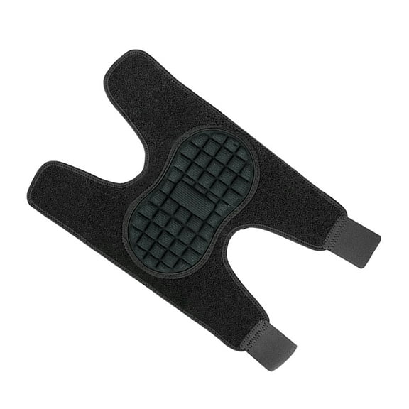 IBASETOY Adjustable Sports Elbow Pads Elbow Guard Arm Sleeves Black Hook and Loop Strap 1Set for Adult