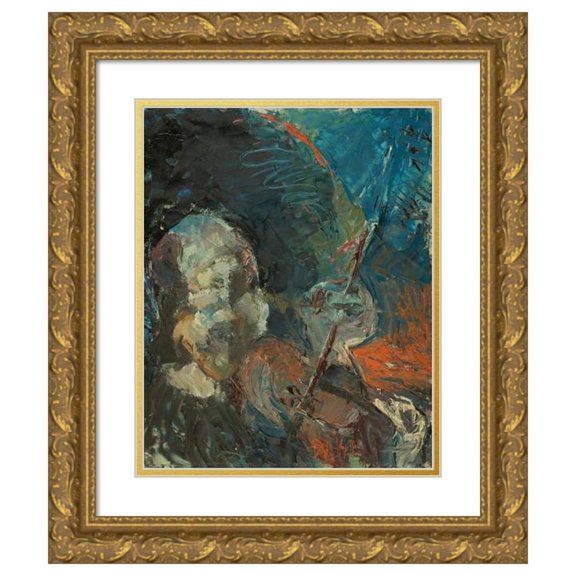 Jakob Weidemann 20x24 Gold Ornate Framed and Double Matted Museum Art Print Titled - Feller (1942)