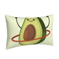 thumbnail image 2 of Balery Avocado1 Pillow Covers,Bed Pilowcases,Reversible Plush Throw Pillow Covers End Pillow Encasement,Pillow Case - 16"X24", 2 of 9