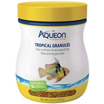 Aqueon Tropical Granules Fish Food [Aquarium Tropical Fish Food, Aquarium Supplies] 19.5 oz (6 x 3.25 oz)