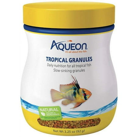 Aqueon Tropical Granules Fish Food 3.25 Oz