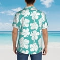 thumbnail image 6 of Balery Vintage Floral Print Men's Hawaiian Shirts Short Sleeve Beach Shirt Relaxed Fit Vacation Button Down Shirts-, 6 of 9