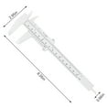 thumbnail image 4 of Vernier Caliper 150mm Plastic Sliding Gauge Caliper Portable Vernier Caliper; Plastic Sliding Measure Ruler for Woodworking Metalworking, White, 4 of 8