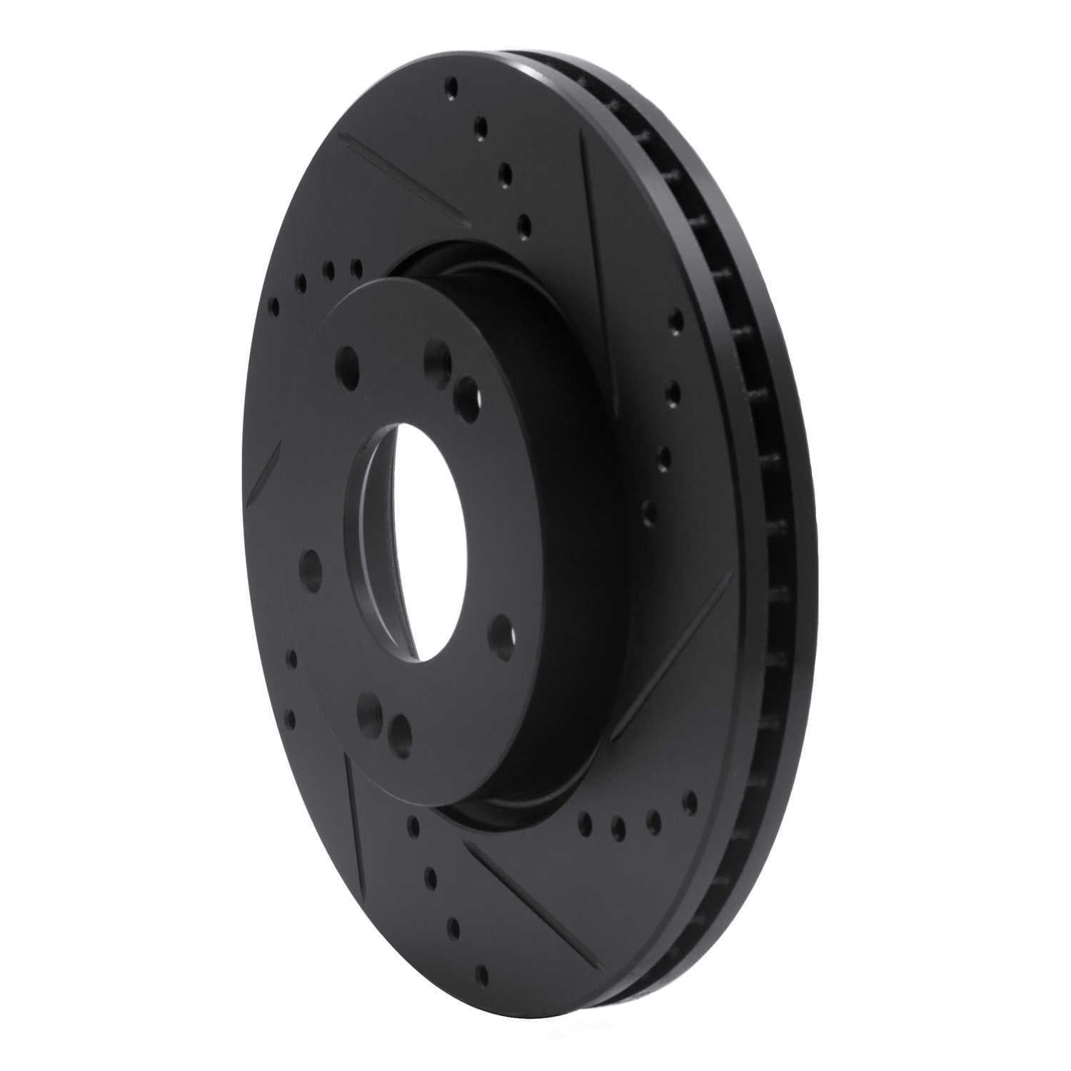 Dynamic Friction Company 633-03016R DFC Brake Rotor - Drilled And Slotted - Black