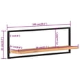 thumbnail image 2 of vidaXL Wall Shelves Floating Shelves Display Shelves 2 Pcs Solid Acacia Wood, 2 of 10