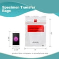 thumbnail image 4 of Clear Specimen Transfer Bags, Removable Biohazard Symbol, 1000 Count, 8 x 10 in, 4 of 7