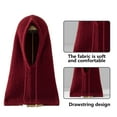 thumbnail image 3 of Drawstring Hooded Scarf Keeps Neck Warm, Faux Fur Hat and Infinity Scarf Bag, 3 of 5