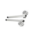 thumbnail image 1 of Yingyy Universel 37mm CNC Fourche Clip-On Poignée Accessoires Poignée Poignée Guidon pour Moto Argent, 1 of 8