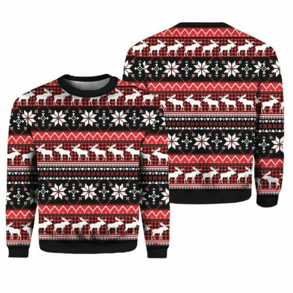 Moose Christmas Party Ugly Christmas Sweater