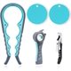thumbnail image 1 of Paquete de 5 abridores de botellas para manos débiles, manos artríticas, personas mayores con 2 piezas de goma de silicona para abridor de tarros, herramienta de apertura de tarros de fácil giro, abr, 1 of 5