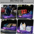 thumbnail image 3 of FOR U DESIGNS Purple Galaxy Butterfly Daisy Print Trunk Cargo Liner for Camping Hiking Non-Slip Car Trunk Mat All Weather Durable Rear Protection for SUVs Truck Van Sedan, 3 of 7