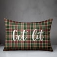thumbnail image 2 of Creative Products Get Lit in Tartan Plaid 14x20 Spun Poly Pillow, 2 of 2