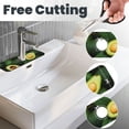 thumbnail image 3 of Pofeuu Fresh Avocados Print Splash Guard for Sink Faucet Sink Gadgets-Splash Guard Behind Faucet Drip Catcher for Kitchen, Bathroom,Sink Mat, 3 of 7