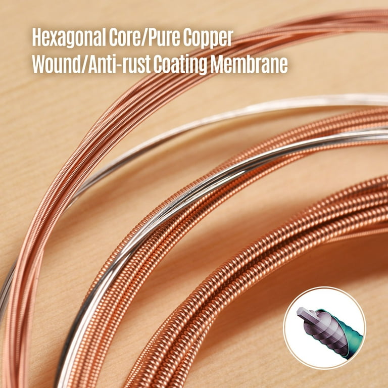 ZIKO DR-010 Acoustic Guitar Strings Hexagon Alloy Wire Pure Copper