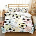 thumbnail image 1 of Tie Dye Football Duvet Cover Set, Football 3d Printing Design Bedding Sets Sports Series Football Football Quilts Bedclothes 3D 3 Piece Set Bedding, 1 of 6