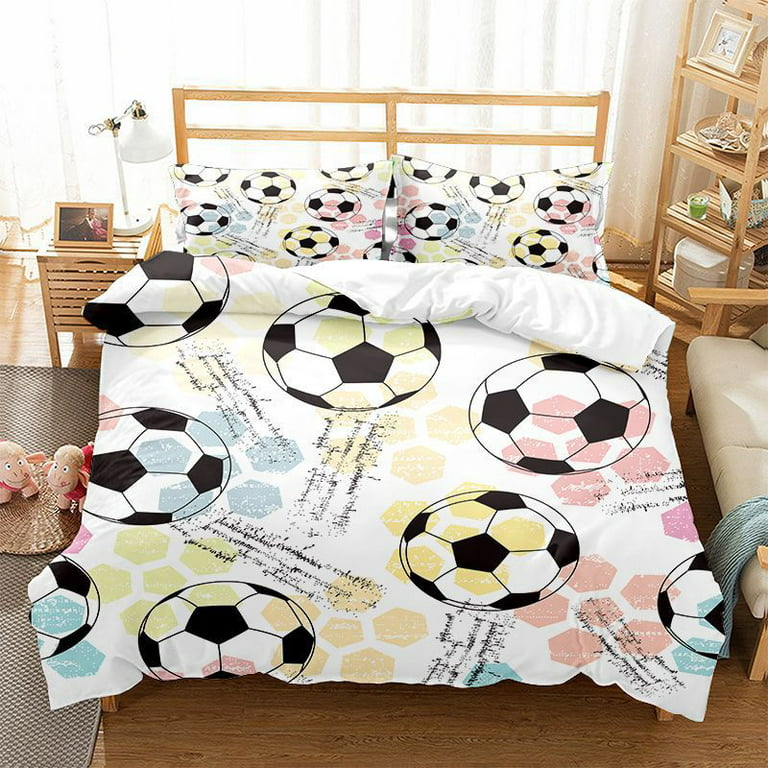 Boys Football Comforter Set Full Kids Teen Sports Bedding Set