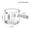 transparent150ml, variant on 60/125ml Colour Glass Handle Espresso Measuring Cup Vshape Mouth Milk Jug Coffee Supplies Thickened Glass Kitchen Measure Mug