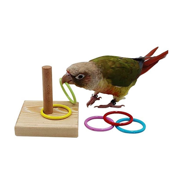 Juguete Apilable Para Pájaros, Juego De Juguetes Pequeños Para Loros, Ayuda A Mantener A Las Mascotas Con Plumas Mental Y Físicamente Saludables, Adecuado Para Pájaros