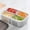 A, variant on 4-Compartment Snackle Box, Divided Food Storage Container with Lid, Clear Plastic Organizer for Fruits Snacks and Refrigerator ( Gray/Non‑Perforated )