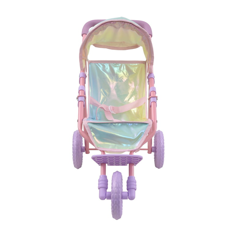 Doll Dreamland Jogging Stroller, Little Magical Color Olivia\'s Iridescent World