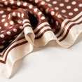 thumbnail image 4 of 27.56in x 27.56in Red Polka Dot Satin Headscarf for Women - Large Square Silk Like Neck Scarf, Breathable Hair Wrap Bandana for Daily Fashion, All Season Accessory, 4 of 5