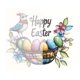 thumbnail image 5 of Decoraciones de Pascua, Adornos de Pascua, Regalos de Pascua Conejito de Pascua Vitral Atrapasol Redondo Tapicería Acrílica, 5 of 9