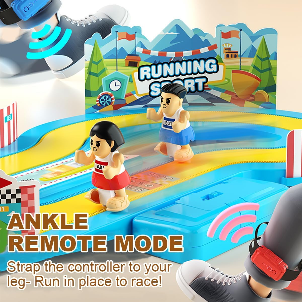 Motion-Sensing Racing Game - Parent Child Interactive System, Motion Controlled Board Toy, Physical Activity Entertainment, Family Bonding Experience For Children Boys(1Set)