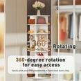 thumbnail image 4 of Buballino 7-Tier 360 Degree Rotating Free-Standing Shoe Rack, Holds up to 26 Pairs of Shoes, 4 of 8