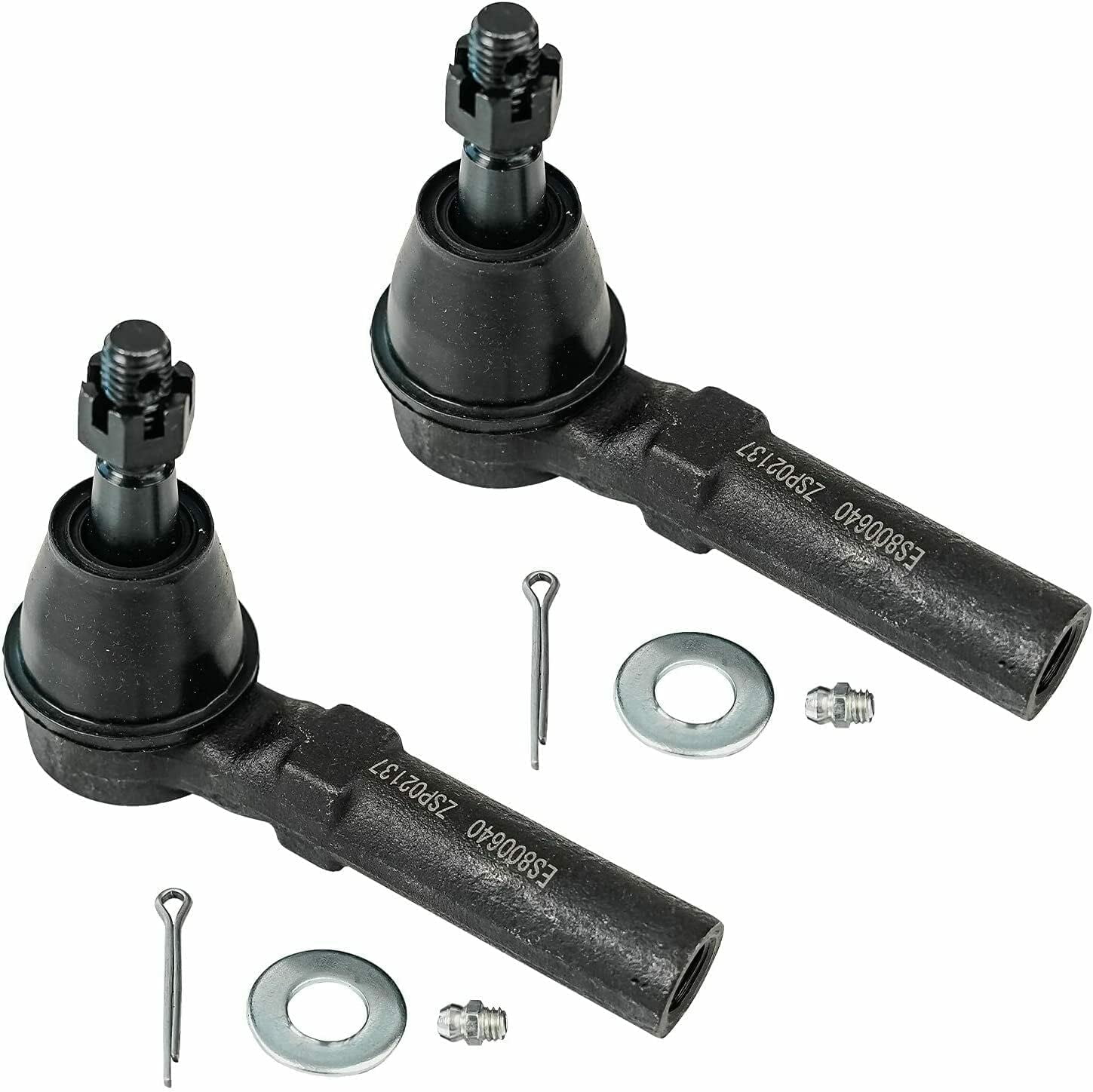 Detroit Axle - Front End 6pc Suspension Kit for 2010-2017 Chevy Equinox GMC Terrain 2 Lower Control Arms w/Ball Joints 2 Sway Bars 2 Outer Tie Rods 2011 2012 2013 2014 2015 2016 Replacement