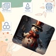 thumbnail image 3 of Snowman 8.3x9.8 Inch Square Desk Mat with Non-Slip Rubber Bottom for Office and Gaming – Printed Mouse Mat, Desk Mat, Gaming Mouse Pad, 3 of 6