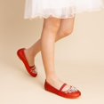 thumbnail image 2 of Zapatos de Vestir para Niñas Mary Jane DREAM PAIRS Rojo con Brillo Talla 13, 2 of 5