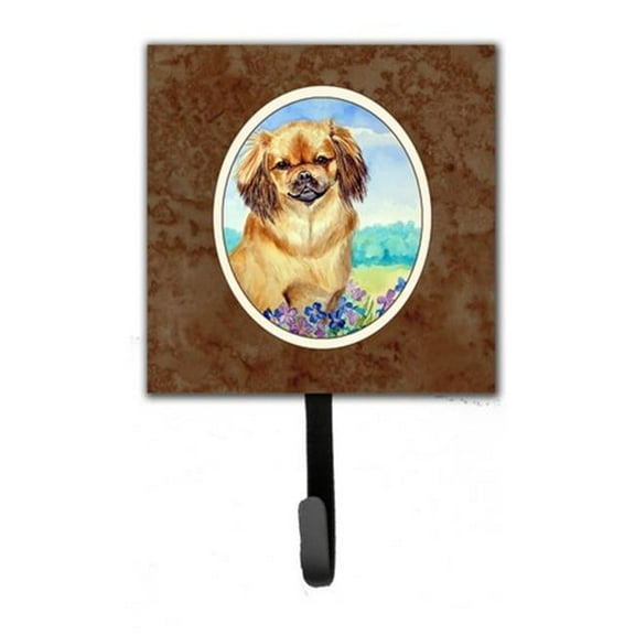 Tibetan Spaniel Leash or Key Holder, 6 x 1.25 x 4.25 in.
