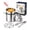 5pcs, variant on Personal Mini Deep Fryer Set Stainless Steel Deep Fryer Pot Strainer Basket 304 Food Grade Steel Oil Filter Pot 5-Piece Small Frying Pot Set with Handle Lid Tongs Stove Rack