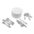 thumbnail image 1 of Plato de casa de muñecas,Cuchara para plato de pastel para casa de muñecas en miniatura,Soporte para tartas a escala 1/12 Cocina de comida para casa de muñecas,Tetera 1/12 Casa de muñecas, 1 of 8