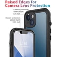 thumbnail image 2 of for iPhone 13 Case Waterproof Shockproof Dustproof Full-Body Sturdy with Camera Lens Protector and Built-in Screen Protector,Underwater Full Sealed Cover Protective for iPhone 13(Black), 2 of 13