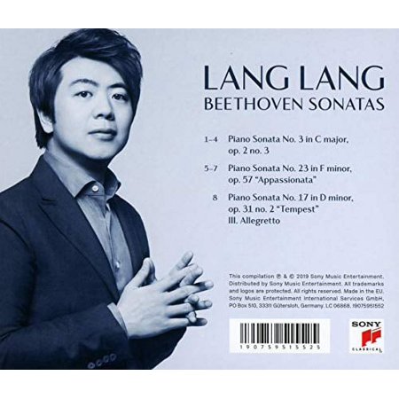 [輸入盤CD][新品]Lang Lang / Beethoven Sonatas 3 &amp; 23(2019/11/8発売)(ラン・ラン)