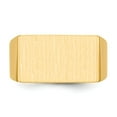 thumbnail image 4 of Real 14kt Yellow Gold 11.0x18.0mm Open Back Men's Signet Ring Size: 10; for Adults and Teens; for Women and Men, 4 of 5