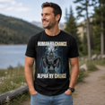 thumbnail image 7 of Human By Chance Alpha By Choice Wolf Graphic T-Shirt, Unisex Classic Fit, 7 of 7