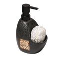 thumbnail image 1 of Retro Design Soap Dispenser With Pump, Refillable Lotion Dispenser For Bathroom Vanity Countertop, Ceramic Shampoo Dispenser For Shower-black-450ml/16oz, 1 of 6