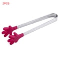 thumbnail image 1 of Xingzhi 2 Pieces Portable Mini Silicone Hand Shape Muffins Pancakes Cookies Chocolate Tongs Serving Clips Kitchen Gadgets, 1 of 8