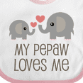 thumbnail image 4 of Inktastic My Pepaw Loves Me Grandson Boys or Girls Baby Bib, 4 of 4