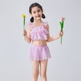 thumbnail image 3 of Sinyiin Girl Bathing Suit Two Pcs Swimsuit Flowers Swimming Suit Ruffle Swimwear, 3 of 12