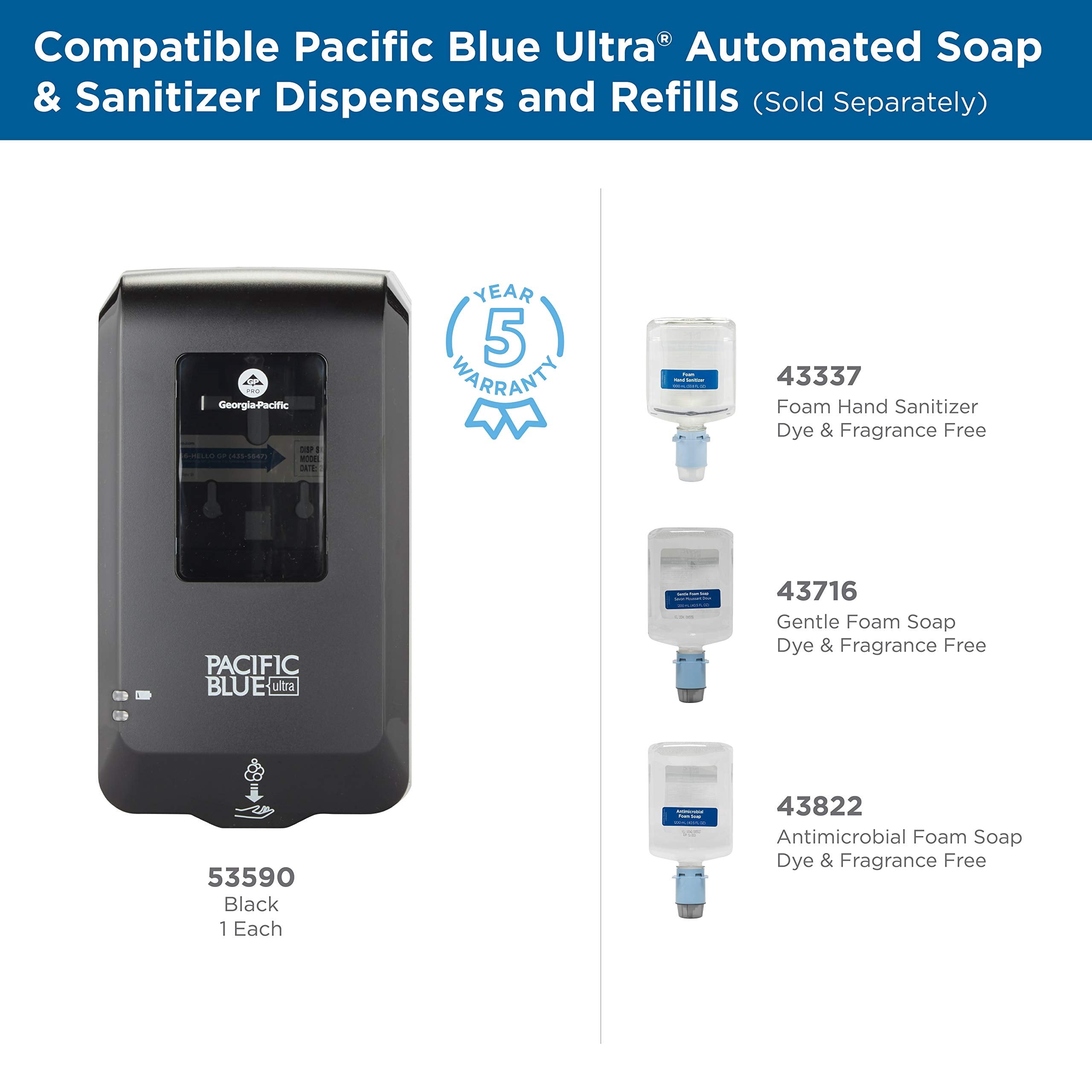 Pacific Blue Ultra Automated Gentle Foam Soap Refill