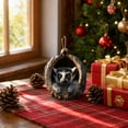thumbnail image 5 of Simulated Wood Bark Tree Cavity Forest Animal Christmas Ornaments,3D Resin Ring-Tailed Lemur Christmas Tree Ornaments,Cute Wooden Texture Tree Hole Hanging Decoration Gift for Animal Lovers, 5 of 5