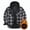 Gray, variant on Men's 2025 Flannel Lined Plaid Jacket - Button Down Hooded Flannel, Winter Workwear with Fleece Lining, Outdoor Shirt Coat