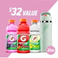 thumbnail image 5 of Gatorade Lower Sugar Variety & Reusable Bottle Bundle, 20 fl oz Gatorade & 22oz Overtime Stainless Steel Bottle, 5 of 5